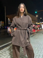 Cappottino con cintura 6758