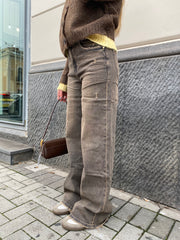 Jeans wideleg color terra 8000 12