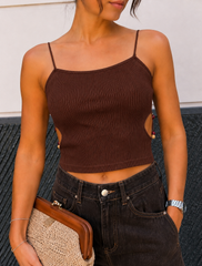 Top in filo con pietre 090018