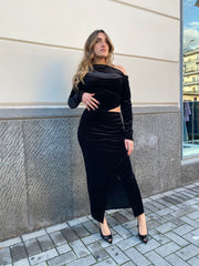 Abito lungo in ciniglia 13526