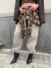 Jeans baggy con finta camicia 8304