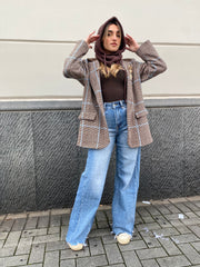 Jeans wideleg sfrangiato 3950