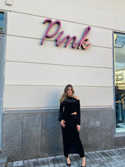 Abito lungo in ciniglia 13526