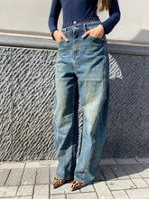 Jeans baggy con finto slip 32270