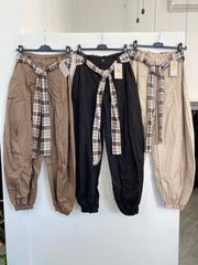 Pantalone balloon con finta camicia 96880