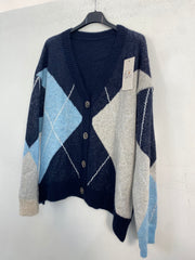 Cardigan con rombi 25853