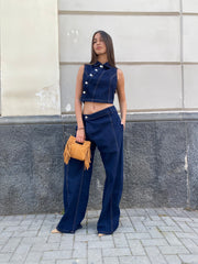 Gilet chiusura diagonale 131