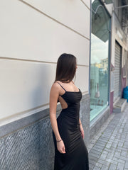 Abito lungo scollato dietro 9960