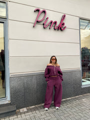 Felpa scollo a barca con zip 97101