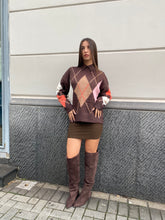 Maglione con rombi 7225