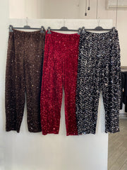 Pantalone balloon in paillettes 90510