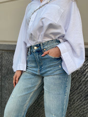 Jeans wideleg sabbiato 8000 22