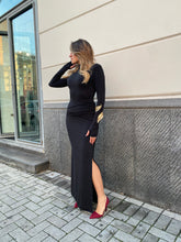 Abito lungo con spalline 10818