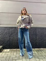 Cappotto corto con cintura 6801