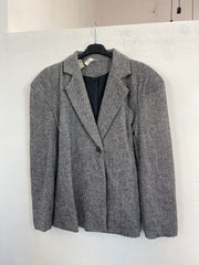 Blazer spigato con cintura in vita 251361