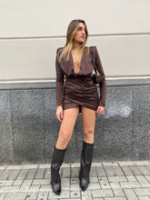 Abito in lycra con drappeggi 27388