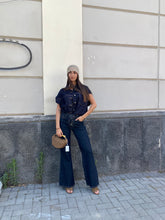 Jeans wideleg con stringhe 5033