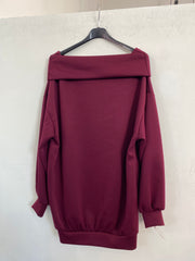 Maxi felpa oversize in neoprene 97085