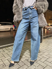 Jeans balloon bustino risvoltato 9293