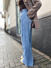 Jeans wideleg sfrangiato 3950