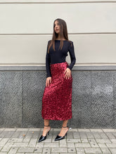 Gonna lunga con paillettes 6656