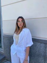 Camicia effetto lino 10631