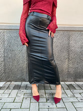 Gonna lungo in ecopelle 19539