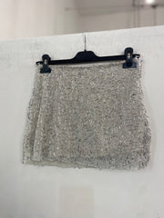 Mini gonna velo e paillettes 5738