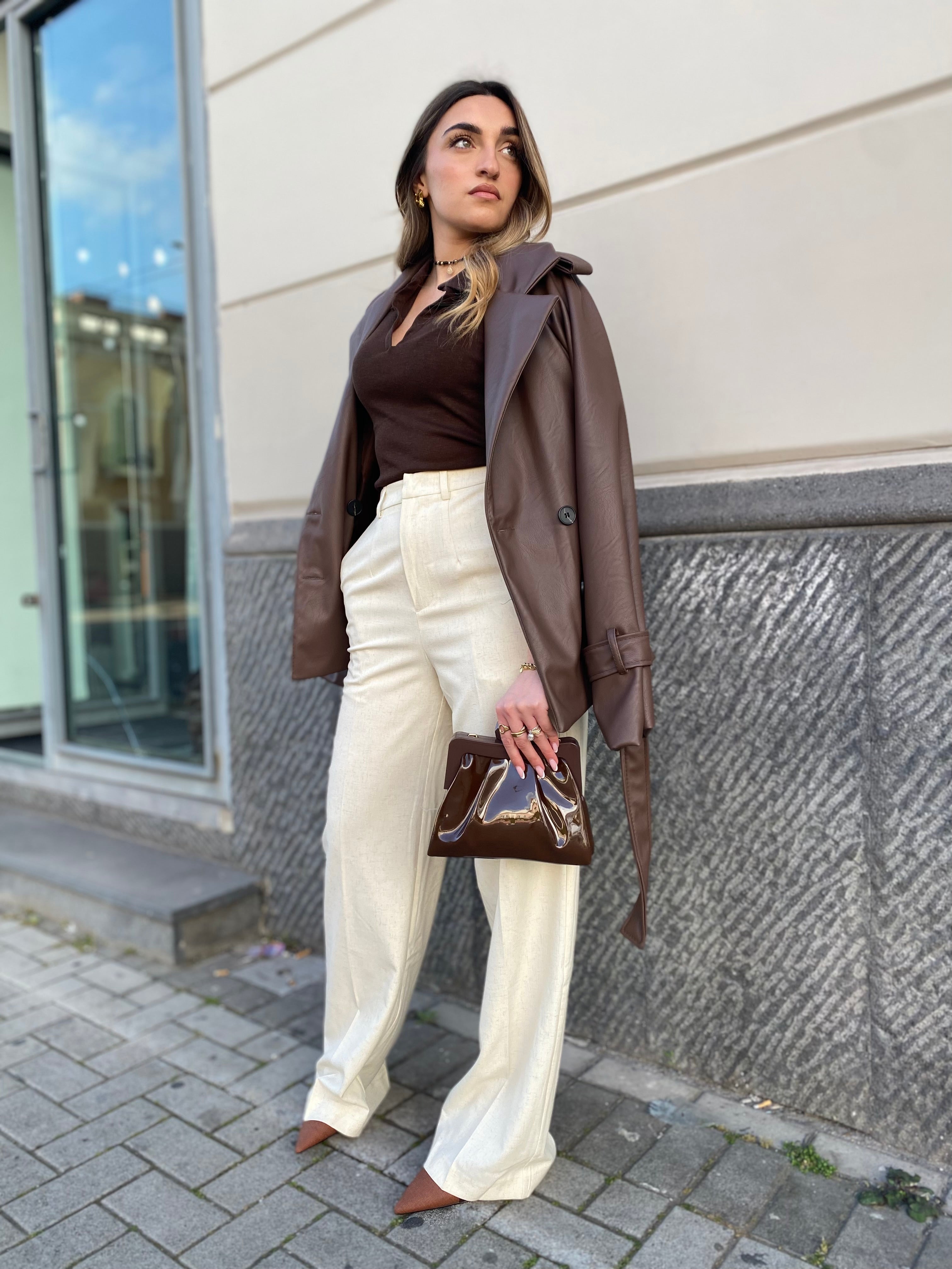 Trench in ecopelle 13365