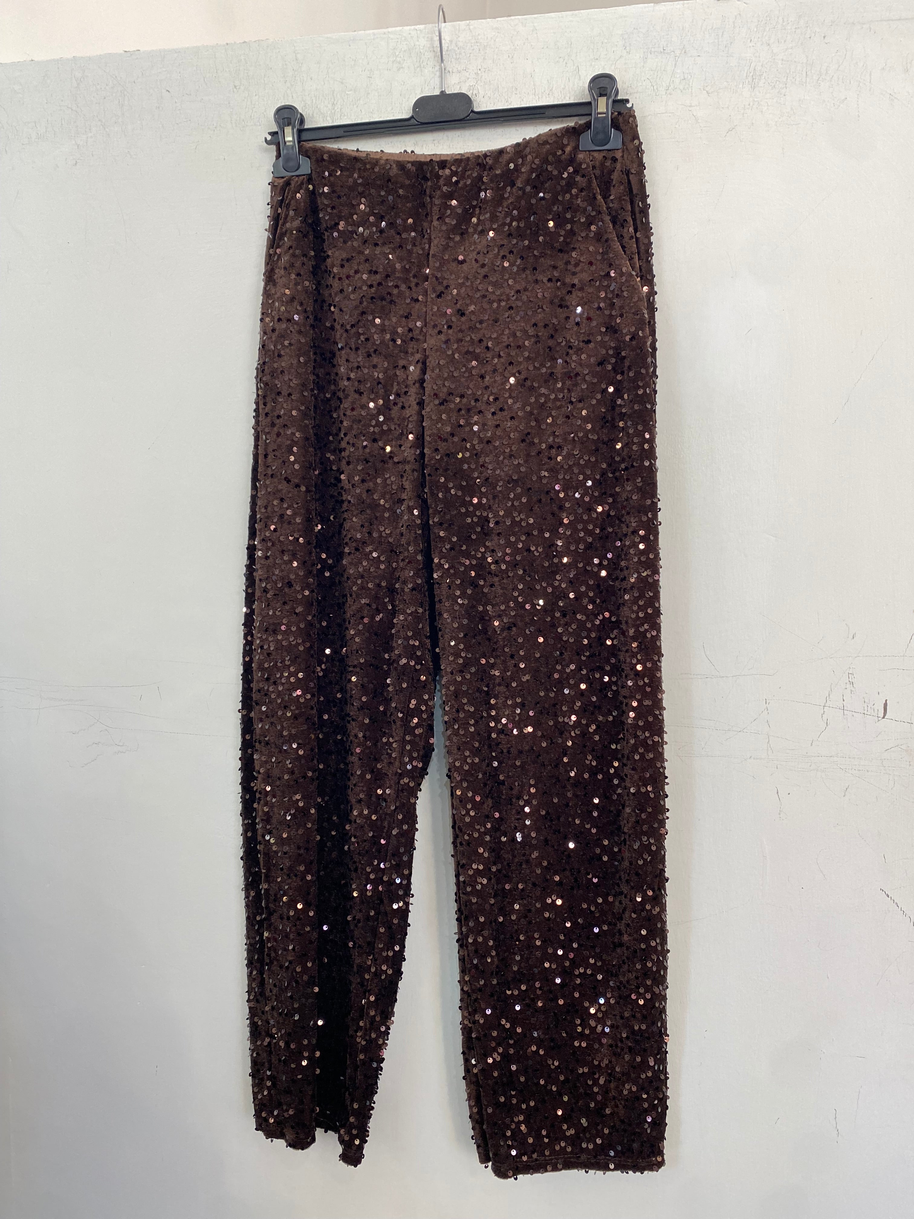 Pantalone balloon in paillettes 90510