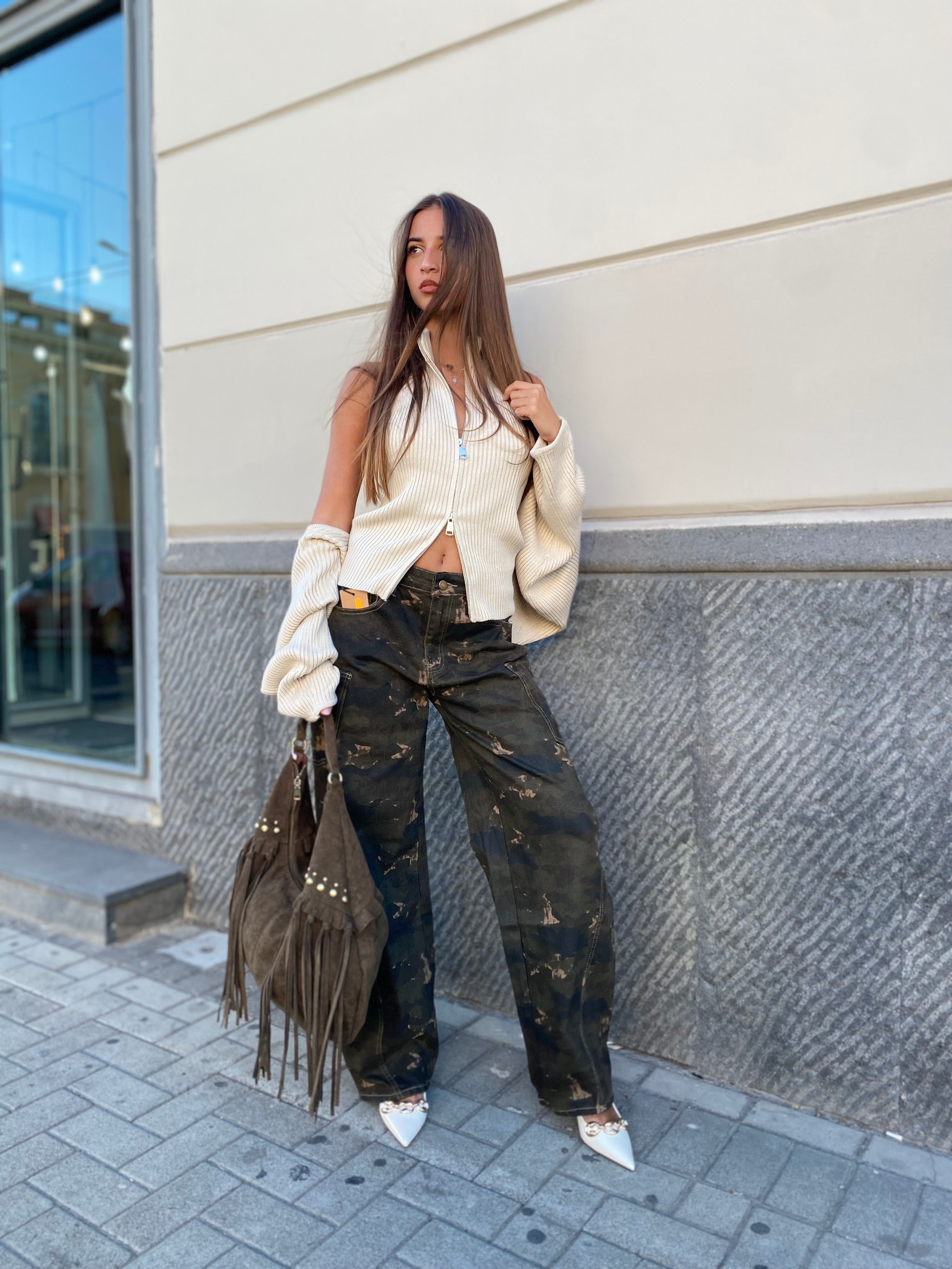 Jeans baggy mimetico 25172