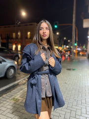 Cappottino con cintura 6758