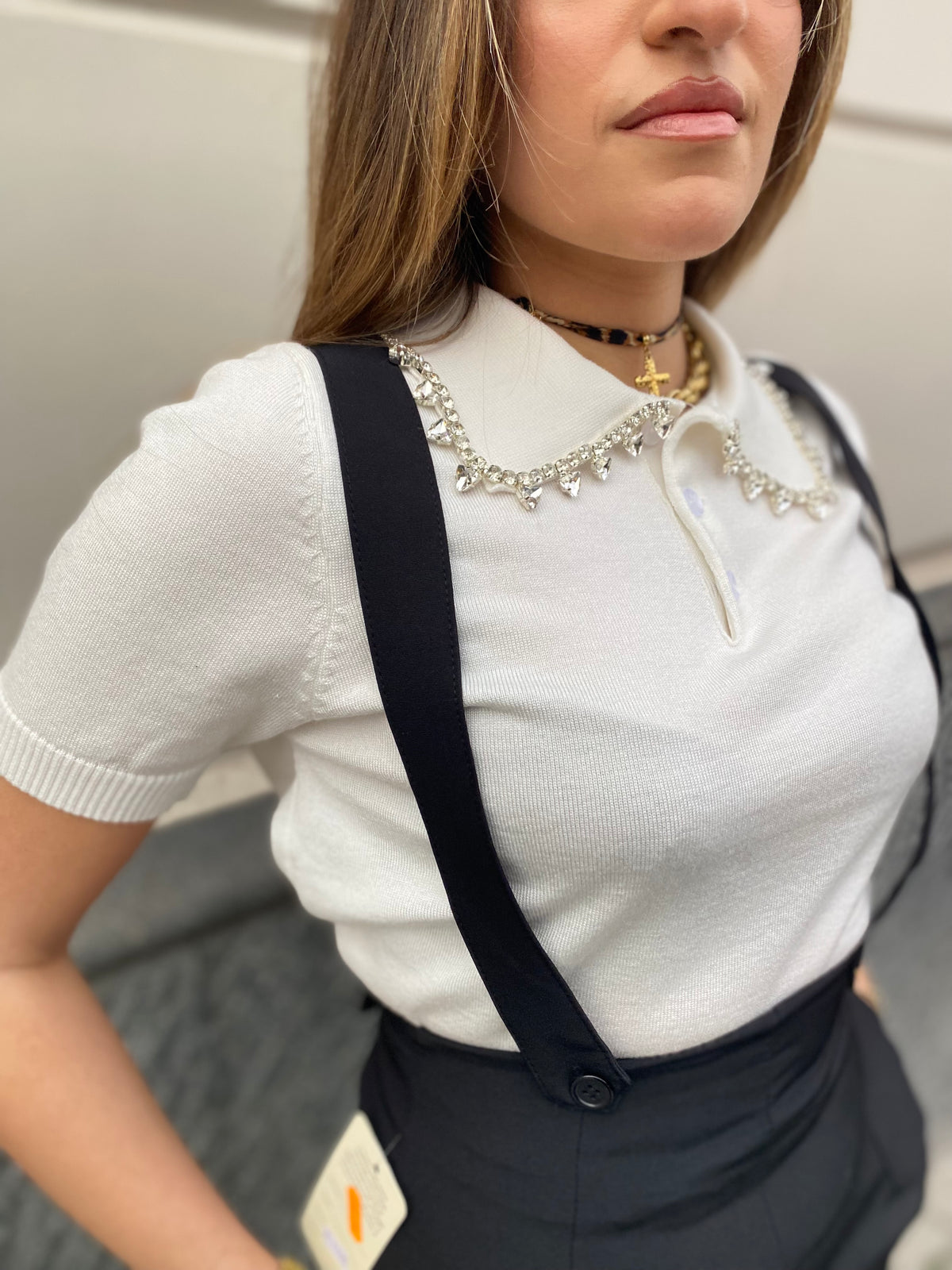 Polo con brillantini 52272