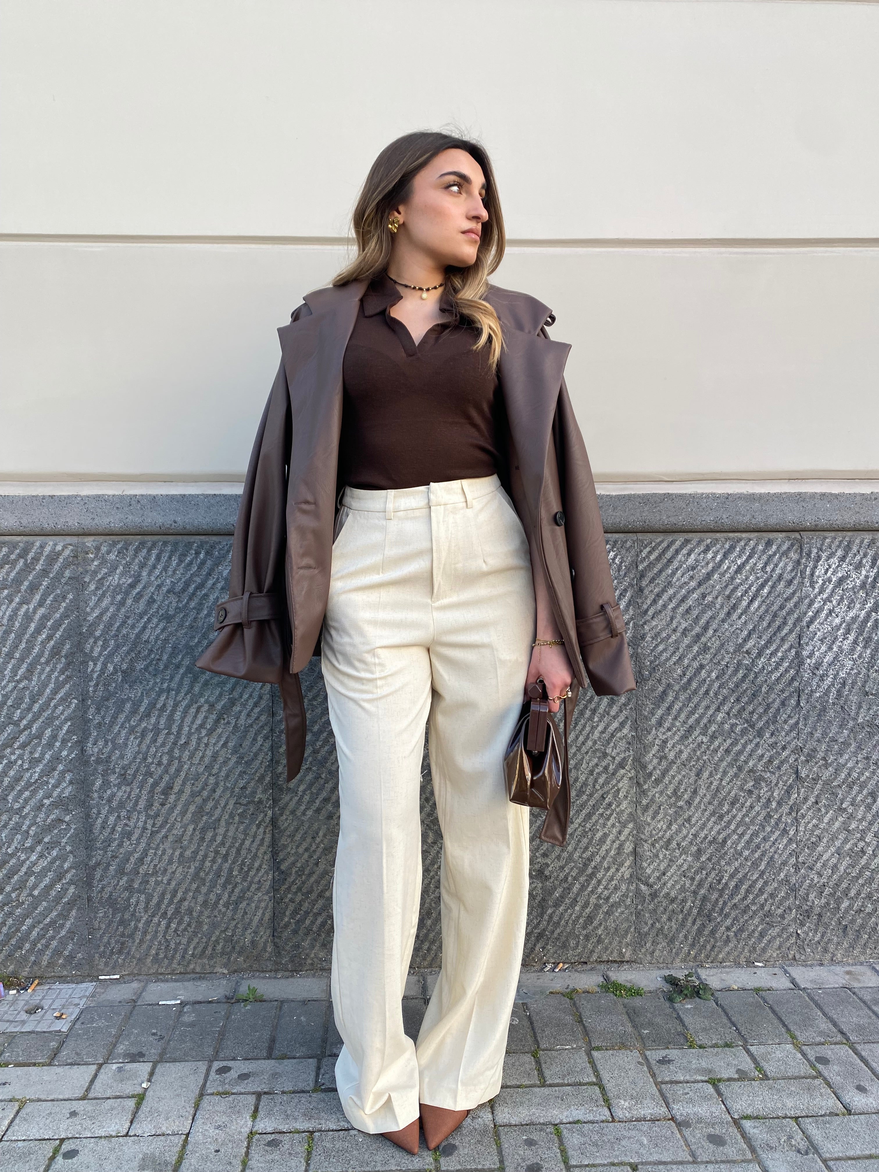 Trench in ecopelle 13365