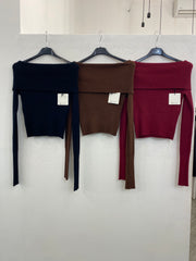 Maglione con scollo a barca 9068