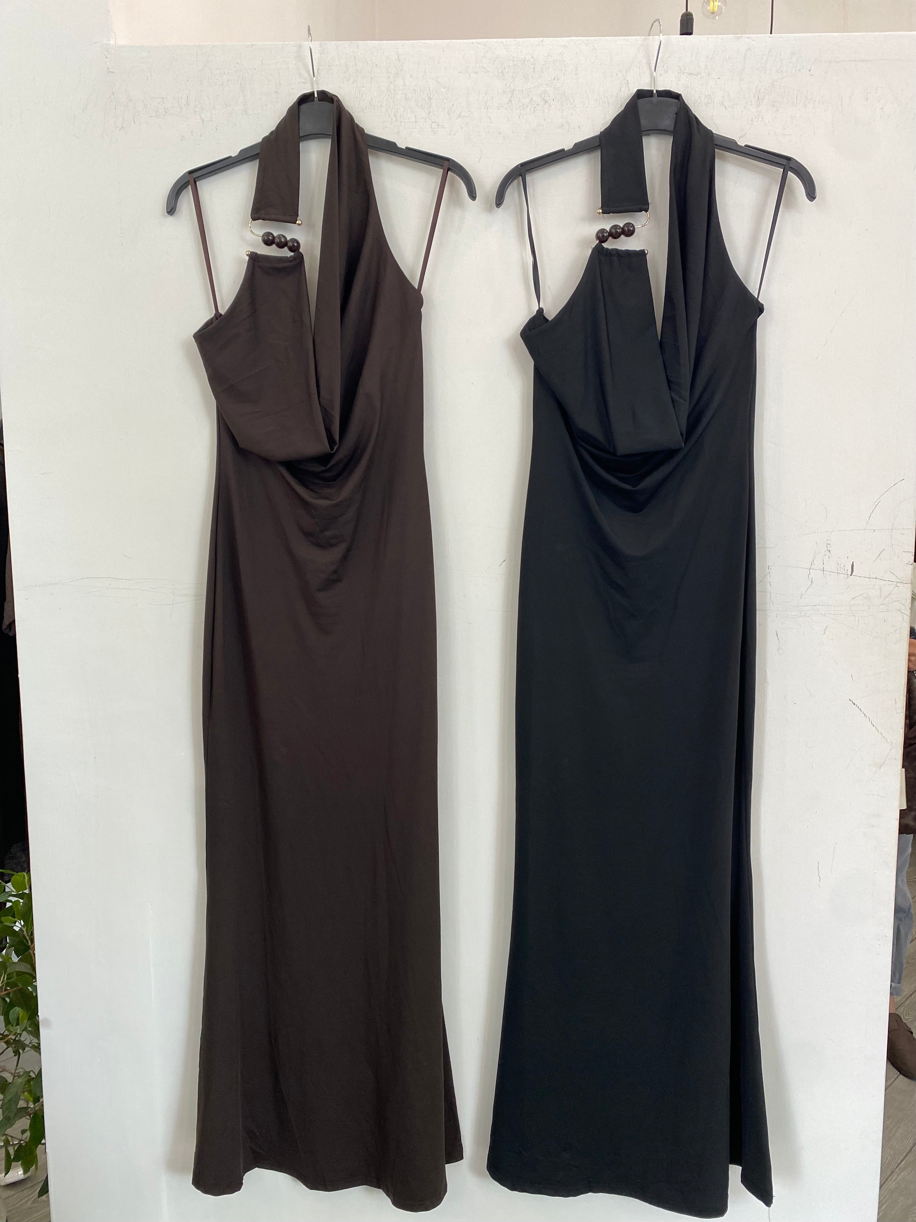 Abito metal con gancio e perline 0523