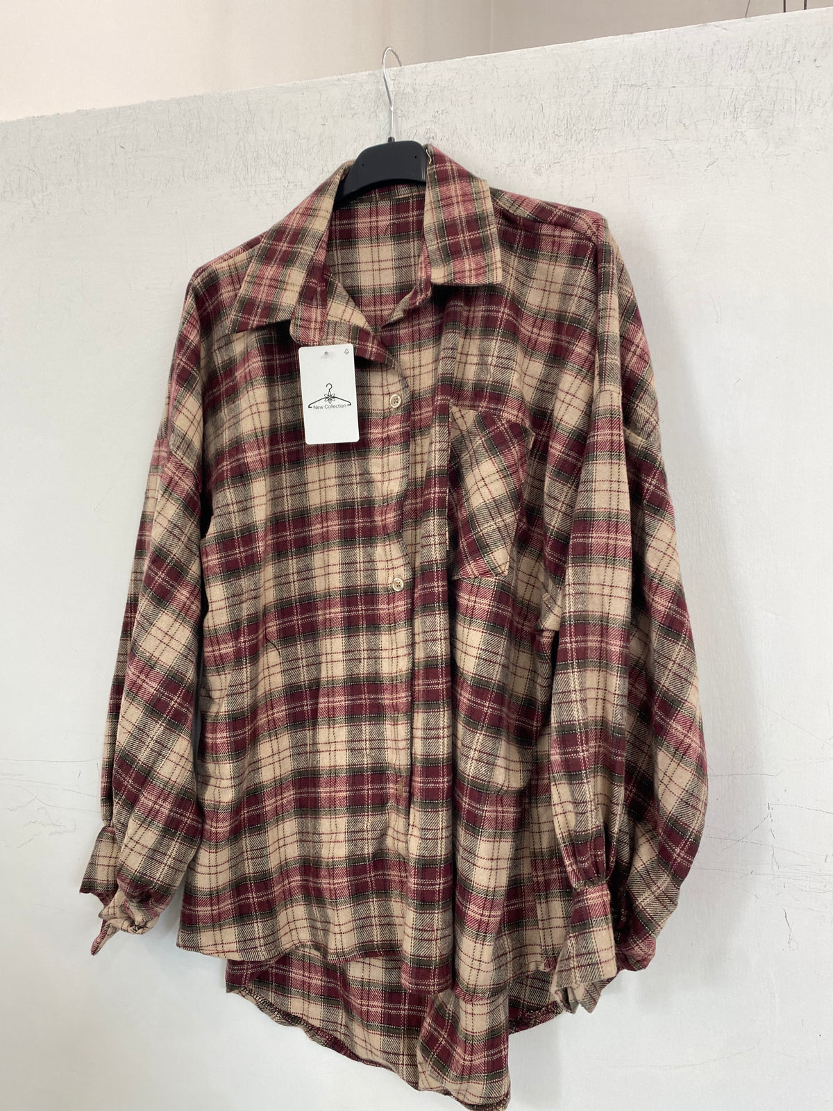 Camicia flanella oversize 24616