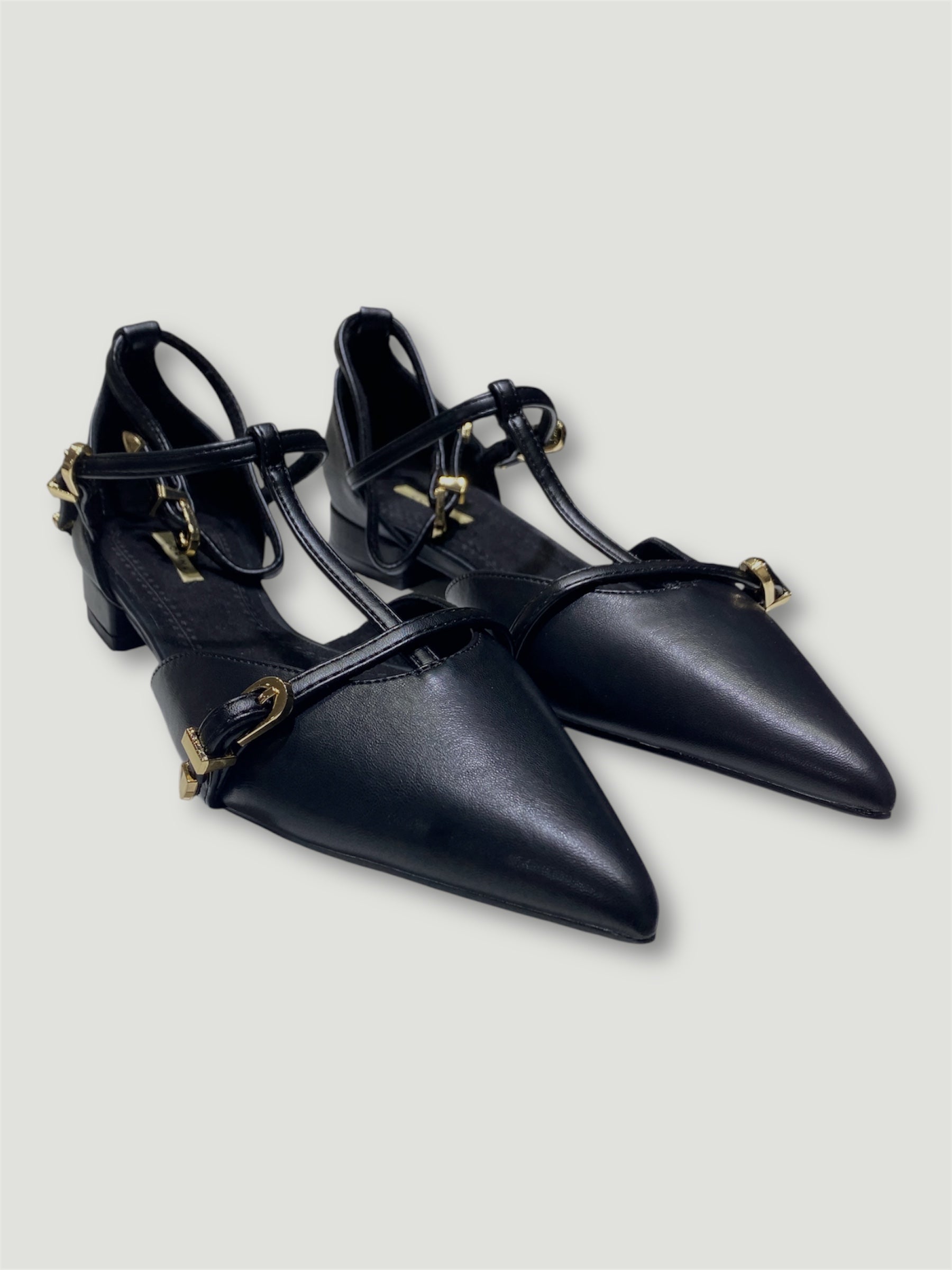 Décolleté basso con fibbie 4648