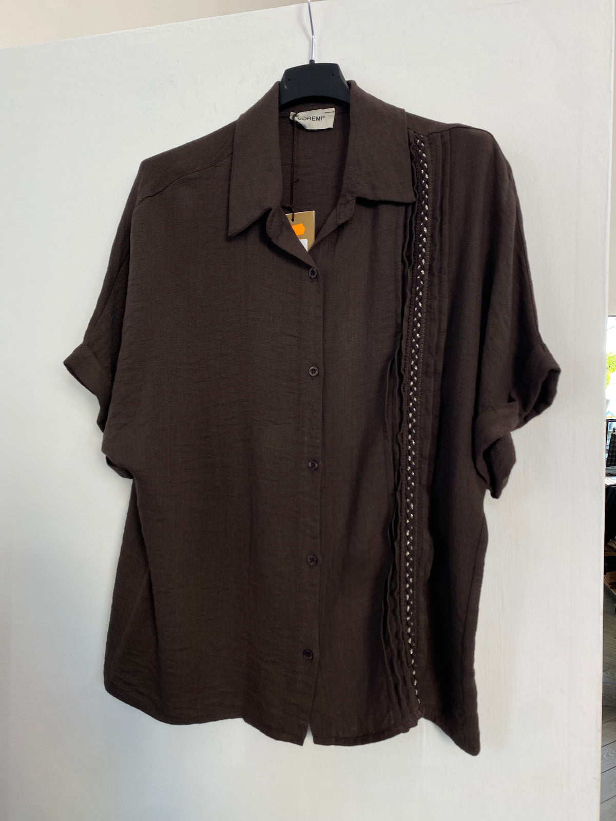 Camicia effetto lino 10631
