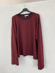Maglia a righe in caldo cotone oversize 1109