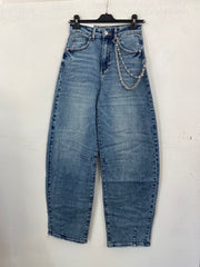 Jeans balloon lavaggio chiaro 5016