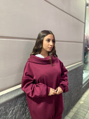 Maxi felpa oversize in neoprene 97085