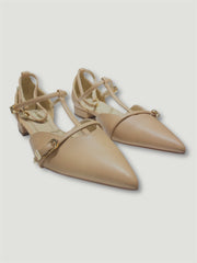 Décolleté basso con fibbie 4648