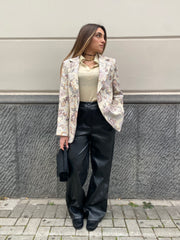 Blazer con ricamo floreale 55320