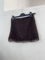 Mini gonna velo e paillettes 5738