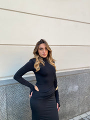 Abito lungo con spalline 10818