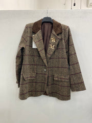 Blazer in velluto check 7869