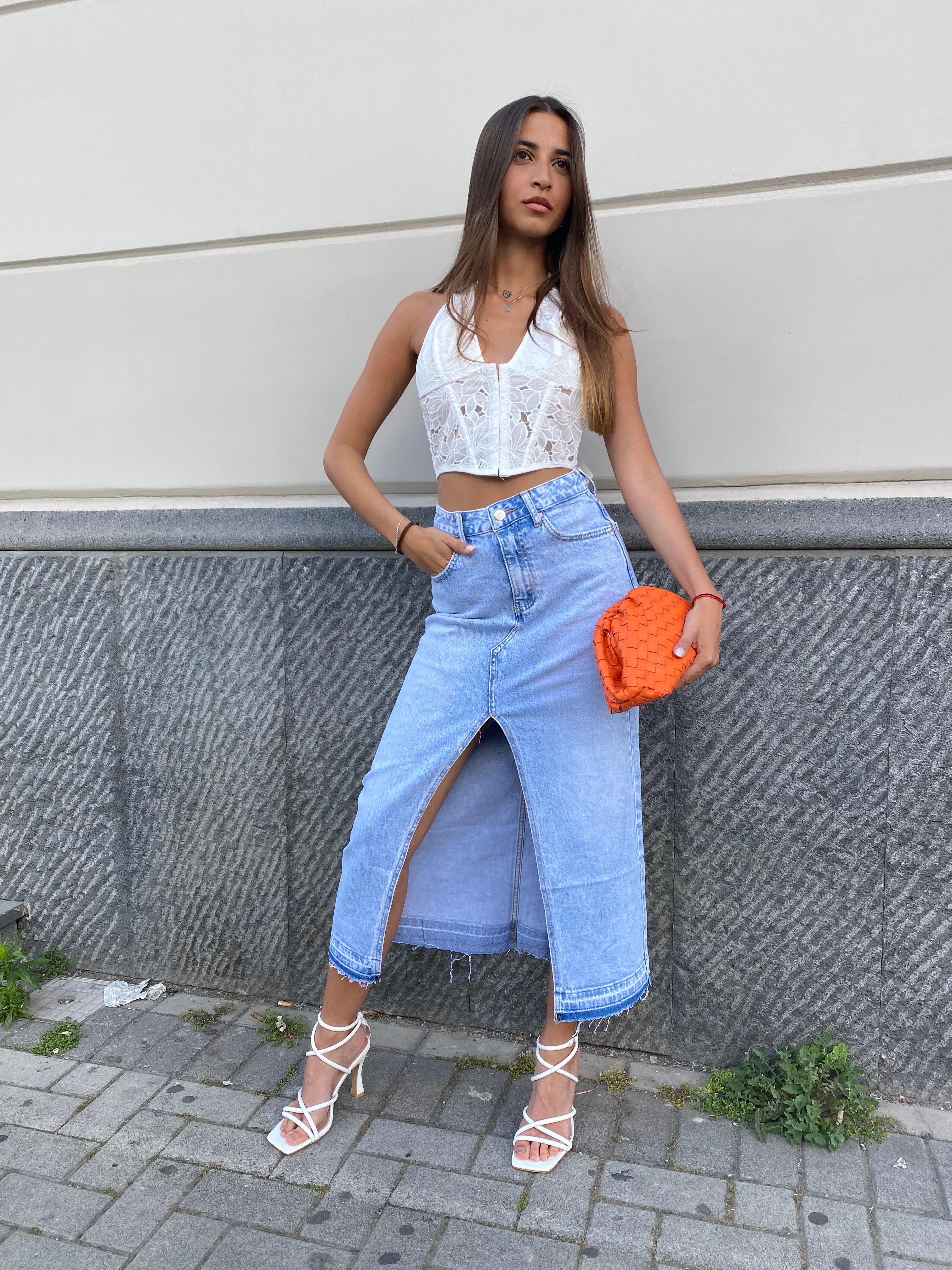 Longuette in denim