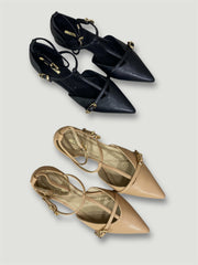 Décolleté basso con fibbie 4648