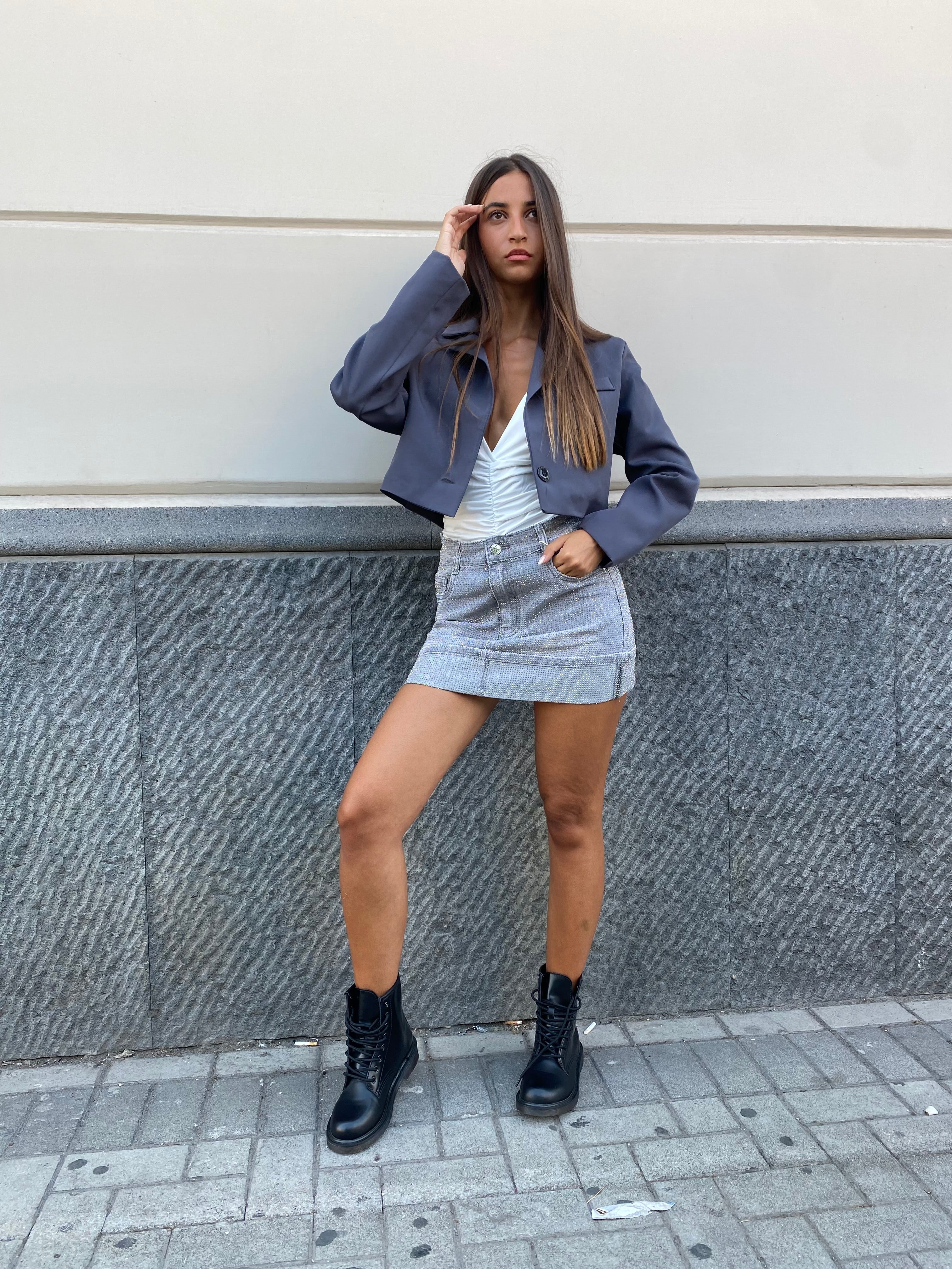 Blazer corto mono bottone 13145